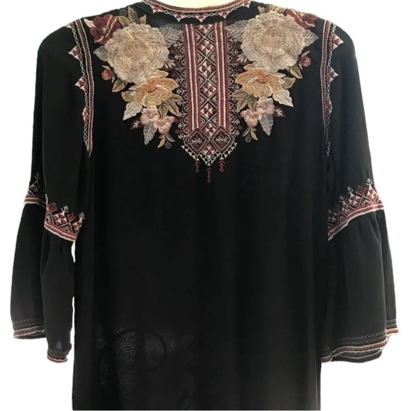 Johnny Was heavily embroidered silk Artemis dress NWT (oversized) - Picture 5 of 15